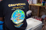 Chat 'N' Chill® Big & Tall Sign Post T-Shirt Black