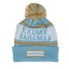 Chat 'N' Chill® Exuma Bahamas Knit Hat Light Blue